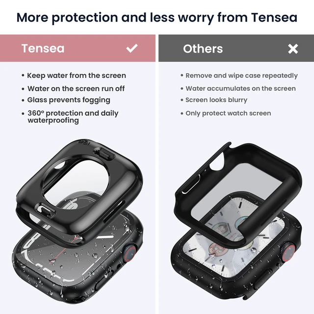 Alt view image 2 of 7 - 2in1 for Apple Watch Screen Protector Case 45mm Series 9/8/7