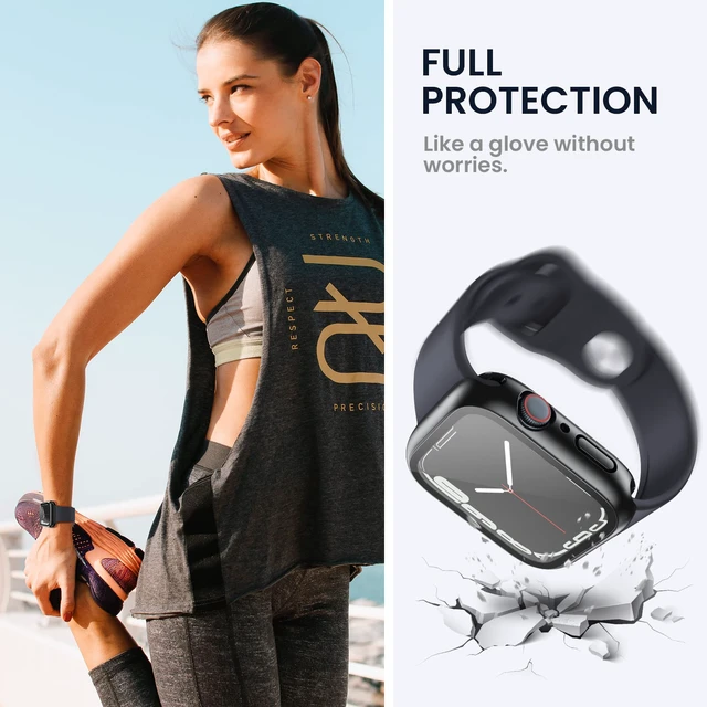 Alt view image 5 of 7 - 2in1 for Apple Watch Screen Protector Case 45mm Series 9/8/7