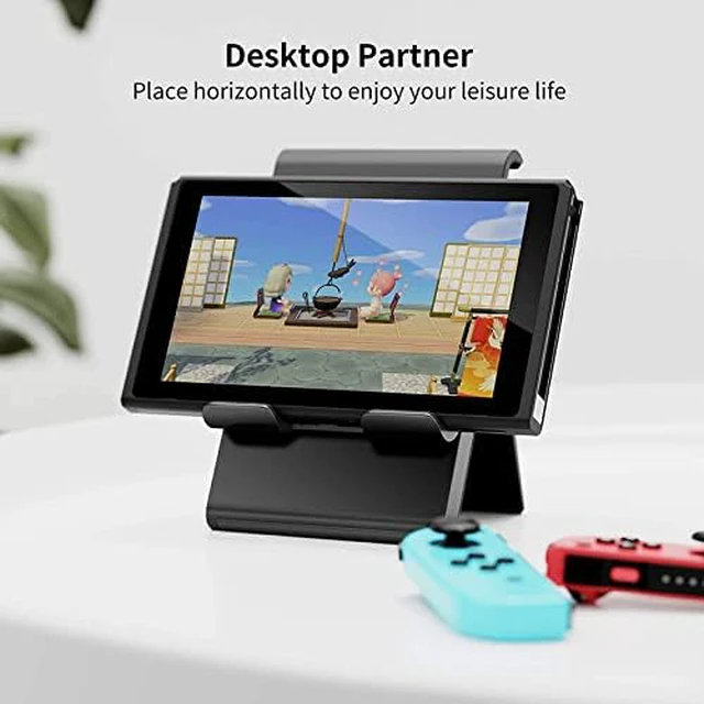 Alt view image 4 of 7 - Adjustable iPad Stand for Desk Portable Foldable Tablet Stand -Black | Stable Tablet Holder with Multi-Angle Compatible with iPad, iPhone, Switch & Kindle, Office Desk Accessories
