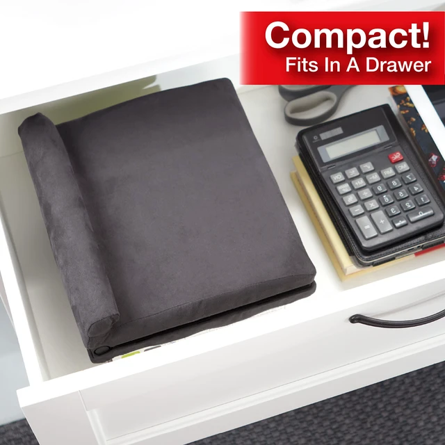 Alt view image 5 of 6 - Pillow Pad Fold Away Multi-Angle Soft Tablet Stand, Gray