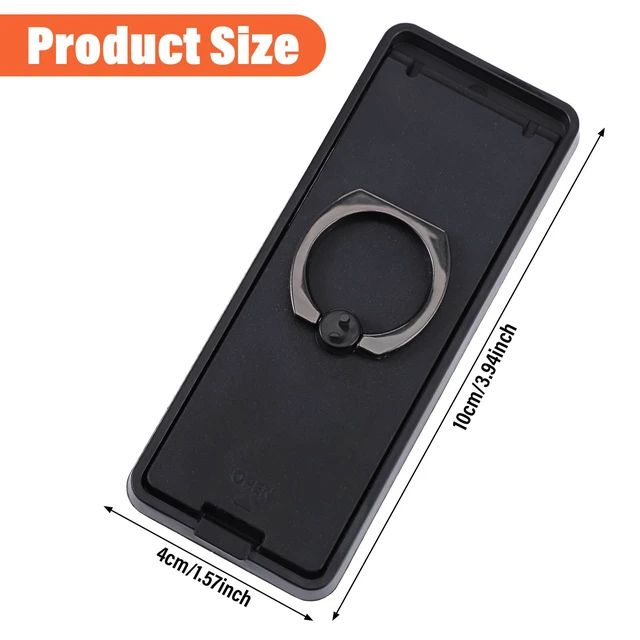 Alt view image 2 of 7 - Black Universal Tablet Stands,Foldable 360 Grip Ring Tablet Stand | Adjustable Handle Ring Holder with Adhesive Patch Desk Accessories for Phone More Reader Pc Laptop All 7-11" Tablets