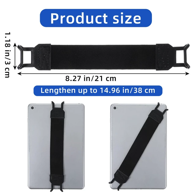 Alt view image 2 of 7 - Hand Strap Holder Universal Tablet Secure Grip Holder High Elasticity Finger Handle Bands Accessories Versatile Lightweight Bundle Strap Stretchable to 8.27-14.96 inches for Readers