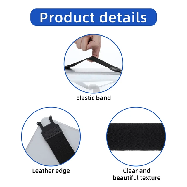 Alt view image 3 of 7 - Hand Strap Holder Universal Tablet Secure Grip Holder High Elasticity Finger Handle Bands Accessories Versatile Lightweight Bundle Strap Stretchable to 8.27-14.96 inches for Readers