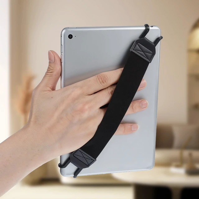 Alt view image 4 of 7 - Hand Strap Holder Universal Tablet Secure Grip Holder High Elasticity Finger Handle Bands Accessories Versatile Lightweight Bundle Strap Stretchable to 8.27-14.96 inches for Readers