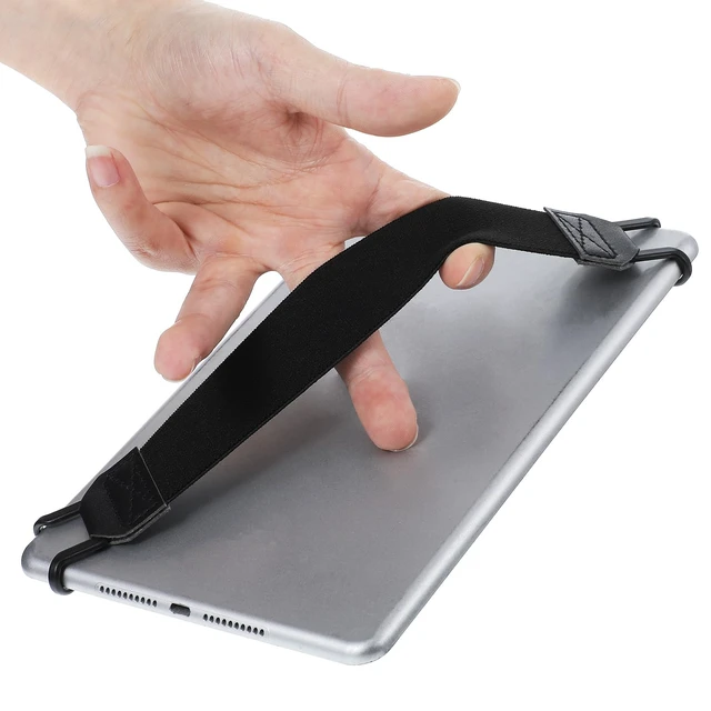 Alt view image 5 of 7 - Hand Strap Holder Universal Tablet Secure Grip Holder High Elasticity Finger Handle Bands Accessories Versatile Lightweight Bundle Strap Stretchable to 8.27-14.96 inches for Readers