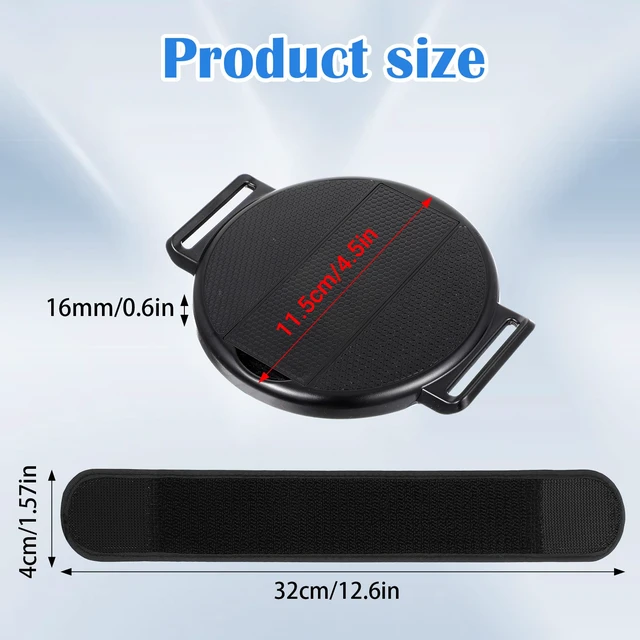 Alt view image 5 of 7 - 2 In 1 Tablet Stand with Hand Strap- 360° Rotating Tablet Handle Holder | Sticky Adjustable Tablets Hand Strap, Loop Fastening Handle Grip for All 7-11" Tablets