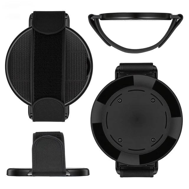 Alt view image 6 of 7 - 2 In 1 Tablet Stand with Hand Strap- 360° Rotating Tablet Handle Holder | Sticky Adjustable Tablets Hand Strap, Loop Fastening Handle Grip for All 7-11" Tablets