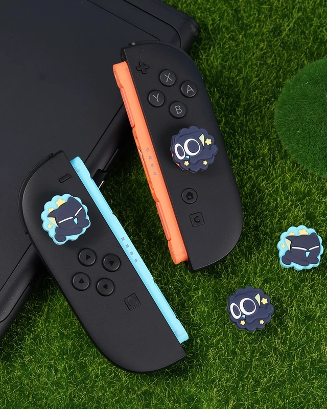 Alt view image 7 of 7 - Thumb Grip Caps Compatible with Switch 2, Silicone Thumb Grip Caps for Switch 2 2025, 4pcs - The HEI Series Cloud Star Dream