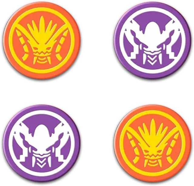Main image of Switch Thumb Grips, Cute Joystick Caps for Nintendo Switch, 4 PCS Thumbstick Cover for Lite, OLED, Analog Stick Button Cover for NS Joycon Controller, Red & Purple