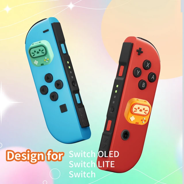 Alt view image 5 of 7 - Gaming Cat Switch Thumb Grips, Cute Kitty Joystick Caps for Nintendo Switch Lite/OLED Thumbstick Cover, 4 PCS Analog Stick Button Cover