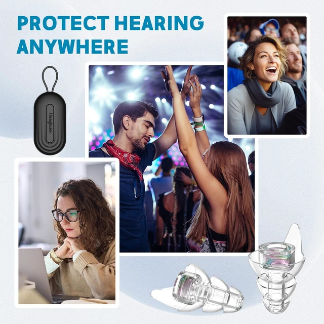 Alt view image 6 of 7 - Hi-Fi Spirit Concert Ear Plugs, High Fidelity Silicone Music Earplugs for Concerts, Noise Reduction, Hearing Protection, Motorcycle, Musicians, Rave, Dj, Tinnitus Relief (Medium Size)