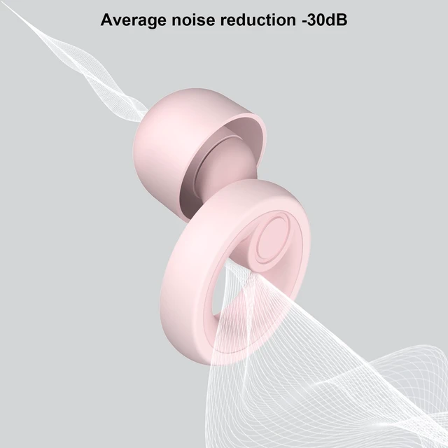 Alt view image 3 of 6 - Ear Plugs for Noise Cancelling Ear Protection EarPlugs for Sleep,Concerts,Work,Study,8 Size Eartips with Small Box,Perfect -30dB Silicone Earplugs for Noise Reduction