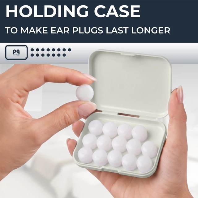 Alt view image 2 of 7 - PQ Silicone Ear Plugs for Sleeping - 15 Wax Earplugs for Sleep and Swimming Ear Plugs, Soft Ear Covers for Sleeping and Water, Noise Cancelling