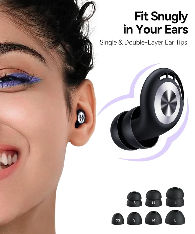 Alt view image 4 of 7 - Ear Plugs for Sleeping 50dB Earplugs Noise Cancelling Ear Plugs for Noise Reduction Concerts Soft Reusable Silicone Earplugs for Snoring Side Sleepers Shooting Airplanes with 7 Eartips Case