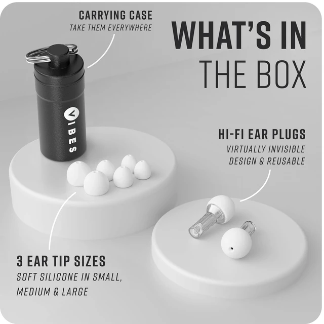 Alt view image 4 of 7 - High Fidelity Concert Ear Plugs Reusable Noise Reducing Ear Plugs for Concerts, Musicians, Raves, and Live Events Comfortable Hearing Protection for Loud Environments