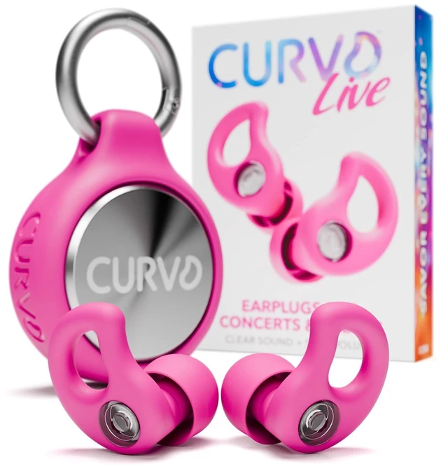 Main image of Live Stylish High-Fidelity Concert Earplugs, Festivals & Live Events 19 dB Noise Reduction, 5 Tip Sizes & Carry Case