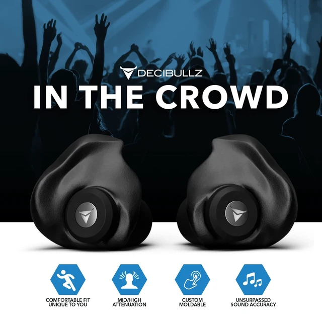 Alt view image 6 of 7 - Professional Moldable Earplugs, Noise Cancelling Earplugs, Concert Ear Plugs, Perfect for Musicians, Recording Artists, DJ's, and Festivals