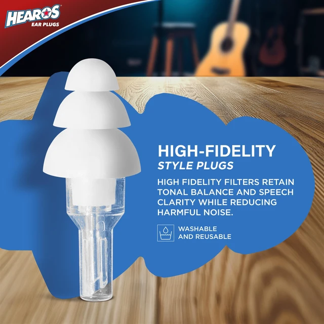 Alt view image 2 of 7 - High Fidelity Musician Ear Plugs Ultimate In Comfortable And Hearing Protection Professional Musicians Earplugs Noise Cancelling Earplugs For Concerts Motorcyclists Loud Events (1 Pair)