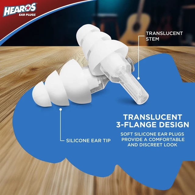 Alt view image 4 of 7 - High Fidelity Musician Ear Plugs Ultimate In Comfortable And Hearing Protection Professional Musicians Earplugs Noise Cancelling Earplugs For Concerts Motorcyclists Loud Events (1 Pair)