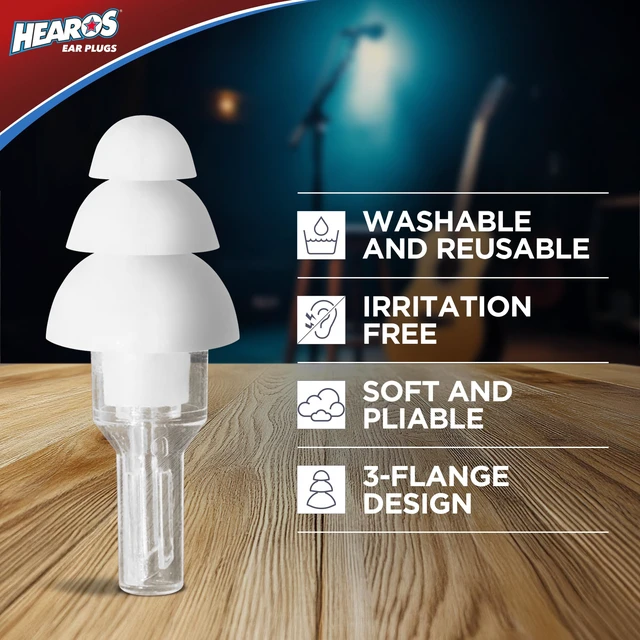 Alt view image 6 of 7 - High Fidelity Musician Ear Plugs Ultimate In Comfortable And Hearing Protection Professional Musicians Earplugs Noise Cancelling Earplugs For Concerts Motorcyclists Loud Events (1 Pair)