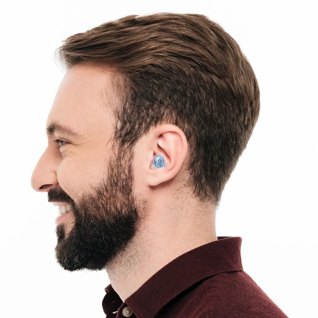 Alt view image 4 of 7 - High Fidelity Blue Earplugs for Concerts, Festivals, Musicians, DJs, Night-Life, Motorcycle Hearing Protection - Reusable Ear Plugs for High Fidelity Noise Reduction up to 21 dB
