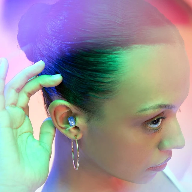 Alt view image 6 of 7 - High Fidelity Blue Earplugs for Concerts, Festivals, Musicians, DJs, Night-Life, Motorcycle Hearing Protection - Reusable Ear Plugs for High Fidelity Noise Reduction up to 21 dB