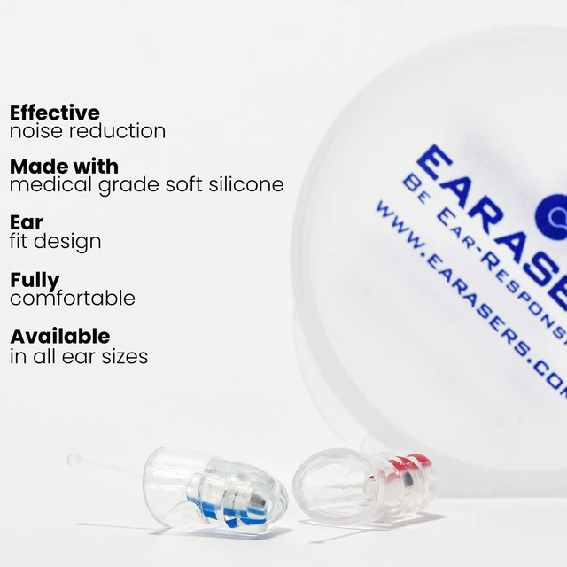 Alt view image 2 of 7 - 19dB Noise Reducing Earplugs - Medium