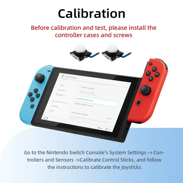 Alt view image 3 of 7 - Replacement Analog Joystick for Nintendo Switch, Switch OLED, Switch Lite, Joystick Repair Kit with Tools,+&Y-Screwdriver, Pry Tool, Tweezer Kit Fix Joy-Con Drift - White