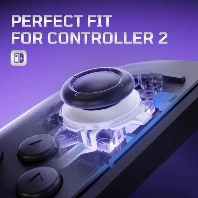 Alt view image 6 of 7 - Replacement 3D Joystick for Nintendo Switch 2 JoyCon, Controller Left Right Analog Stick Thumbsticks with Repair Tools for JoyCon 2, Multi-Colors Options - White