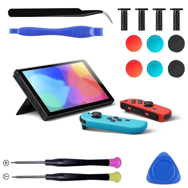 Alt view image 2 of 5 - Lite Joystick replacement for Switch Lite, controller grip Joystick For Switch LCD/OLED Joy Con & Switch Lite Analog Stick Part Repair Kit Accessories Y1.5 / +1.5 Screwdriver and Color Stick Caps