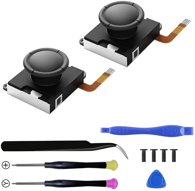 Main image of Lite Joystick replacement for Switch Lite, controller grip Joystick For Switch LCD/OLED Joy Con & Switch Lite Analog Stick Part Repair Kit Accessories Y1.5 / +1.5 Screwdriver and Color Stick Caps
