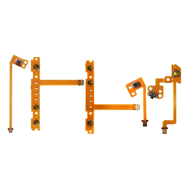 Alt view image 3 of 5 - 4 Pack Joystick Analog Thumb Stick for Nintendo Switch Joy Con Controller Joycon Repair Kit with Flex Cable Screws Springs Thumbstick Grips Repair Tools