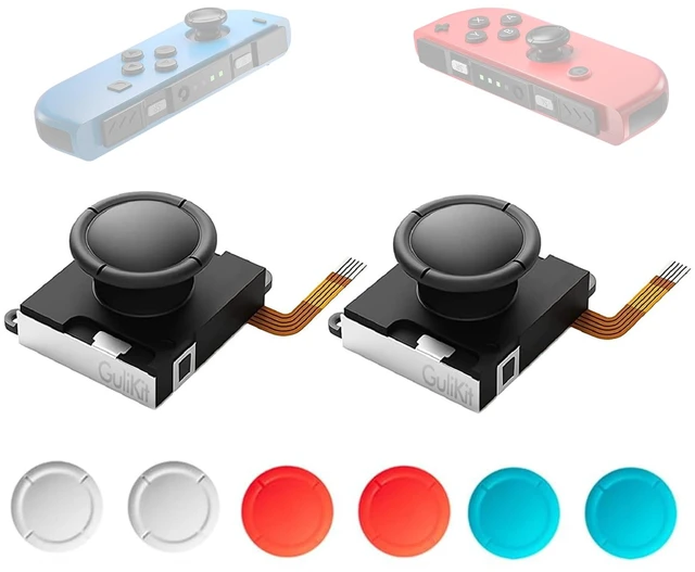 Main image of TMR Joycon Joystick Replacement for Switch | for Switch/Switch OLED/Switch Lite, Anti-Drift TMR Electromagnetic Joystick, 6 Extra Stick Caps