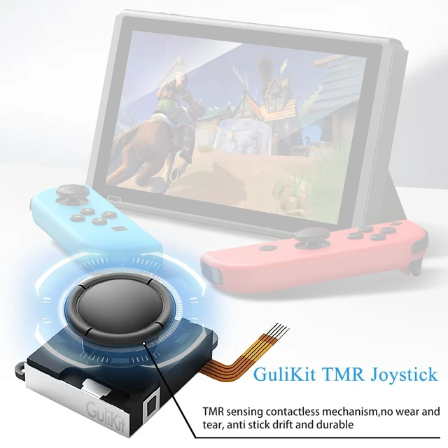 Alt view image 3 of 7 - TMR Joycon Joystick Replacement for Switch | for Switch/Switch OLED/Switch Lite, Anti-Drift TMR Electromagnetic Joystick, 6 Extra Stick Caps