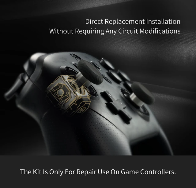 Alt view image 4 of 7 - TMR Joystick Replacement Module for Switch Pro Controller | Magnetic Analog Stick Drift Fix Accessories with Thumbstick Cap Kit,Repair Soldering Required