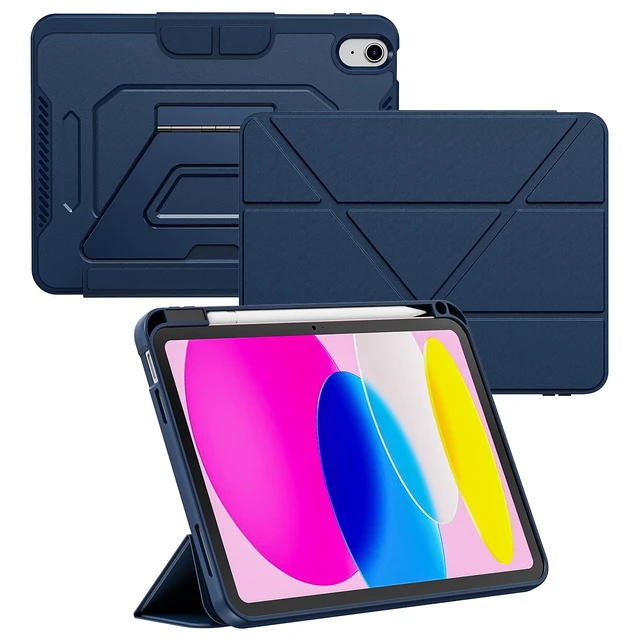 Main image of iPad A16 Case for iPad 12th/11th/10th Generation 2025/2024/2022 | Magnetic Detachable Cover with 180° Adjustable Stand, Y-Fold and Tri-Fold Hybrid, Pencil Holder, Auto Sleep/Wake