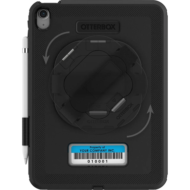 Alt view image 5 of 5 - Defender for Business W/Kickstand/HANDSTRAP for iPad (A16) & iPad 10th Gen V2 - Black, No Screen Protector Included (Single Unit Ships in Polybag, Ideal for Business Customer)