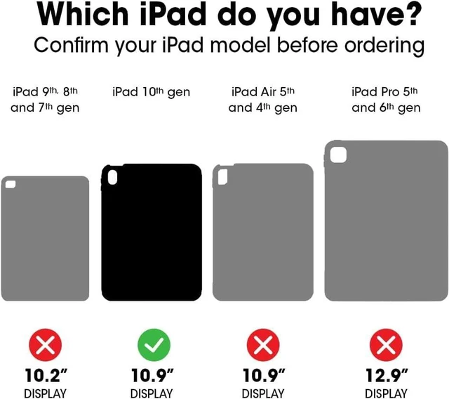 Alt view image 2 of 7 - iPad (A16) & iPad 10th Gen (Only) - Defender Series Case - Black - Screenless - Rugged & Durable - Multi-Layer Protection - Microbial Defense Protection - Non-Retail Packaging