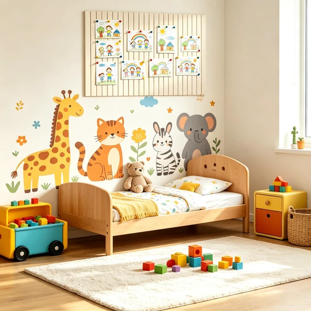 Alt view image 5 of 7 - Felt Bulletin Board 36"x24"6 Pack Cork Boards for Walls, Light Tan | Includes Removable Adhesive Tabs & Push Pins, Felt Wall Tiles for Dorm, School, Home and Office Decor, Cork Board Alternative