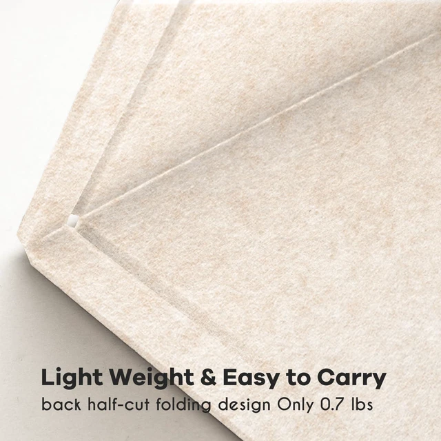 Alt view image 3 of 7 - Felt Bulletin Board 24x18 inches, Decorative Pin Board for Home & Office | Cork Board Alternative for Wall with Push Pins, Display Mood Board for Photos, Notes & Reminders