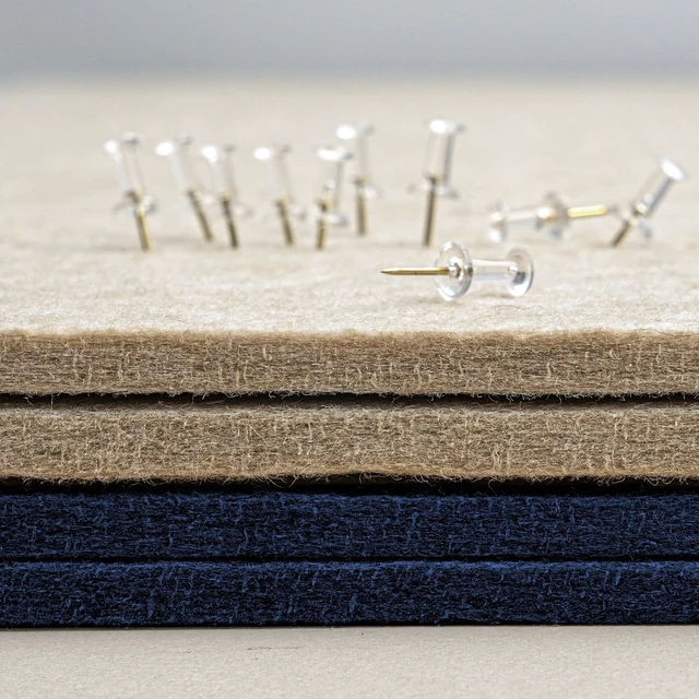 Alt view image 4 of 7 - Felt Bulletin Board 36x24 inches, Decorative Pin Board for Home & Office | Cork Board Alternative for Wall with Push Pins, Display Mood Board for Photos, Notes & Reminders