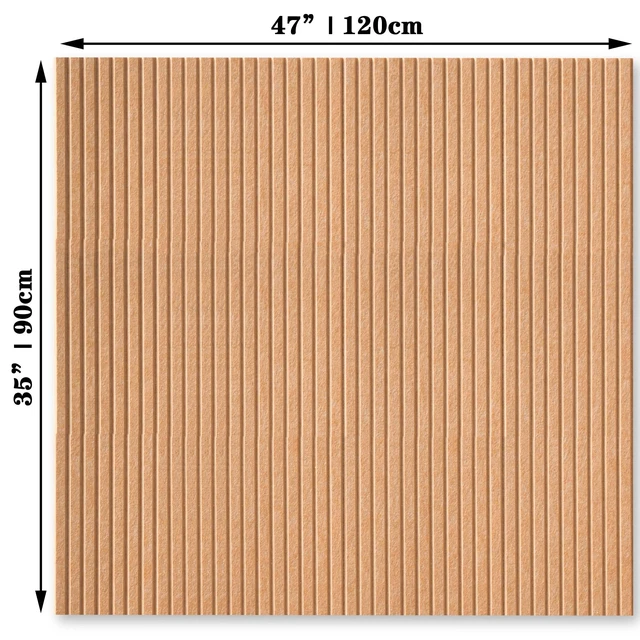 Alt view image 3 of 6 - 47" x 35" Large Felt Bulletin Board, Longan Yellow | 12 Pcs Self-Adhesive Cork Board Alternative, Pin Boards for Wall Decor, Home, Office, Classroom,Dorm