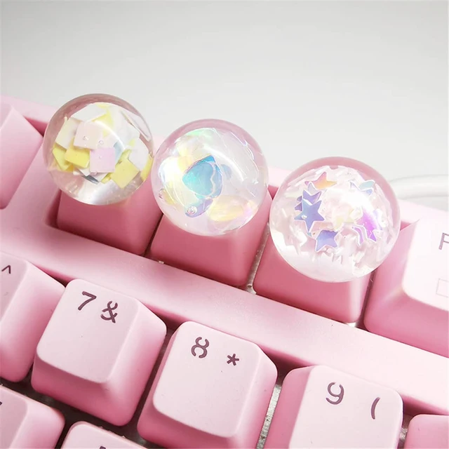 Alt view image 6 of 7 - Crystal Ball Keycap Esc keycaps DIY Personality Custom Keycap Replacement Bottom Keycaps Gift for Cherry Mx Switch