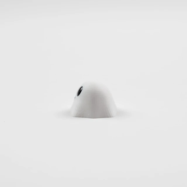 Alt view image 6 of 7 - UltraEquip Artisan Keycaps - Cute Ghost Resin Keycaps Custom Escape Handmade Keycap for Mechanical Keyboard Key Cap (Poor Ghost_01, Opaque)
