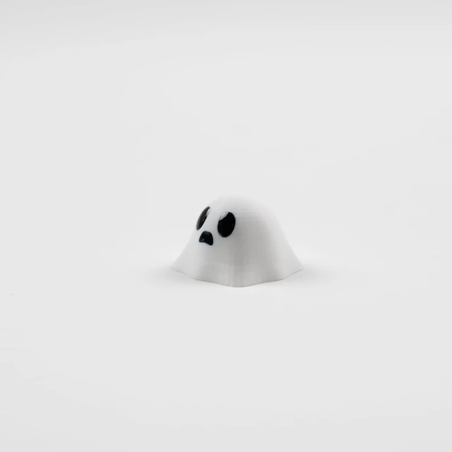 Alt view image 5 of 7 - UltraEquip Artisan Keycaps - Cute Ghost Resin Keycaps Custom Escape Handmade Keycap for Mechanical Keyboard Key Cap (Poor Ghost_01, Opaque)