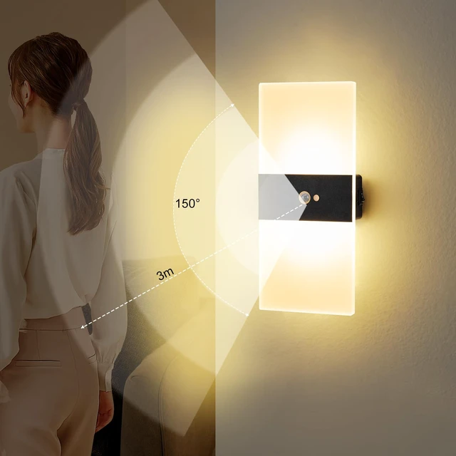 Alt view image 2 of 7 - Wall Sconce, LED Wall Lights for Room Decor, Motion Sensor, 1PCS