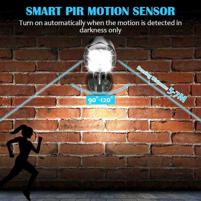 Alt view image 2 of 6 - Battery Operated Motion Outdoor Waterproof Lights, 800 Lumen Bright Battery Powered Night Activation Security Spotlight for Porch, Trash Can, Stairs, Garage (2 Pack)