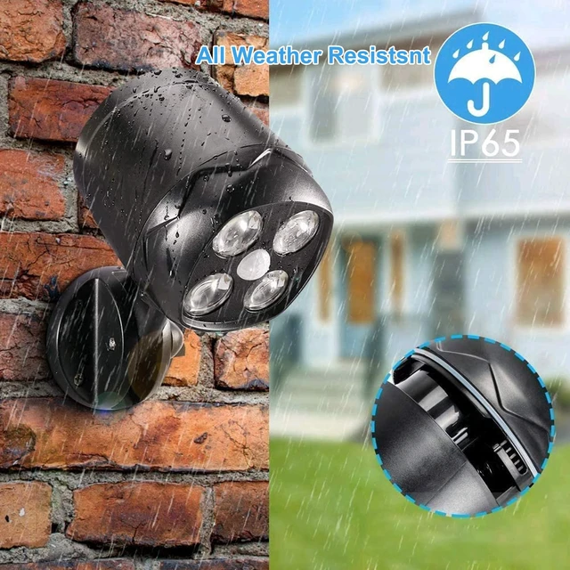 Alt view image 3 of 6 - Battery Operated Motion Outdoor Waterproof Lights, 800 Lumen Bright Battery Powered Night Activation Security Spotlight for Porch, Trash Can, Stairs, Garage (2 Pack)