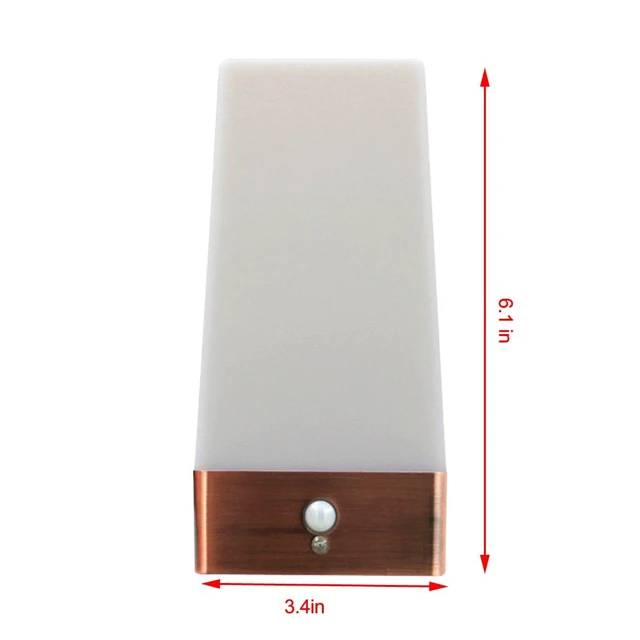 Alt view image 5 of 7 - Motion Sensor LED Night Light 3 Modes Battery Powered LED Table Lamp,Sensitive Lights Stairway Bedroom/Bathroom Hallway Emergency Camping Lamp for Kids Nursery Child House(Square Shape)