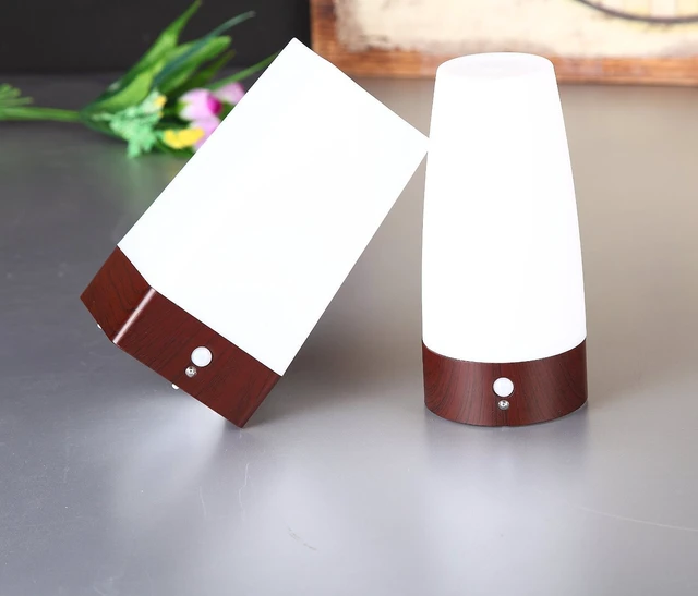Alt view image 4 of 7 - Motion Sensor LED Night Light 3 Modes Battery Powered LED Table Lamp,Sensitive Lights Stairway Bedroom/Bathroom Hallway Emergency Camping Lamp for Kids Nursery Child House(Square Shape)